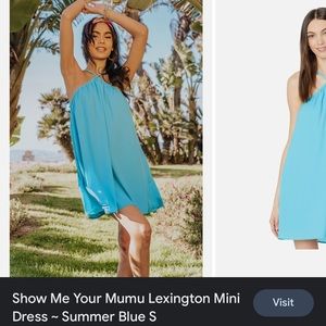 Show me your mumu Lexington mini dress small nwt